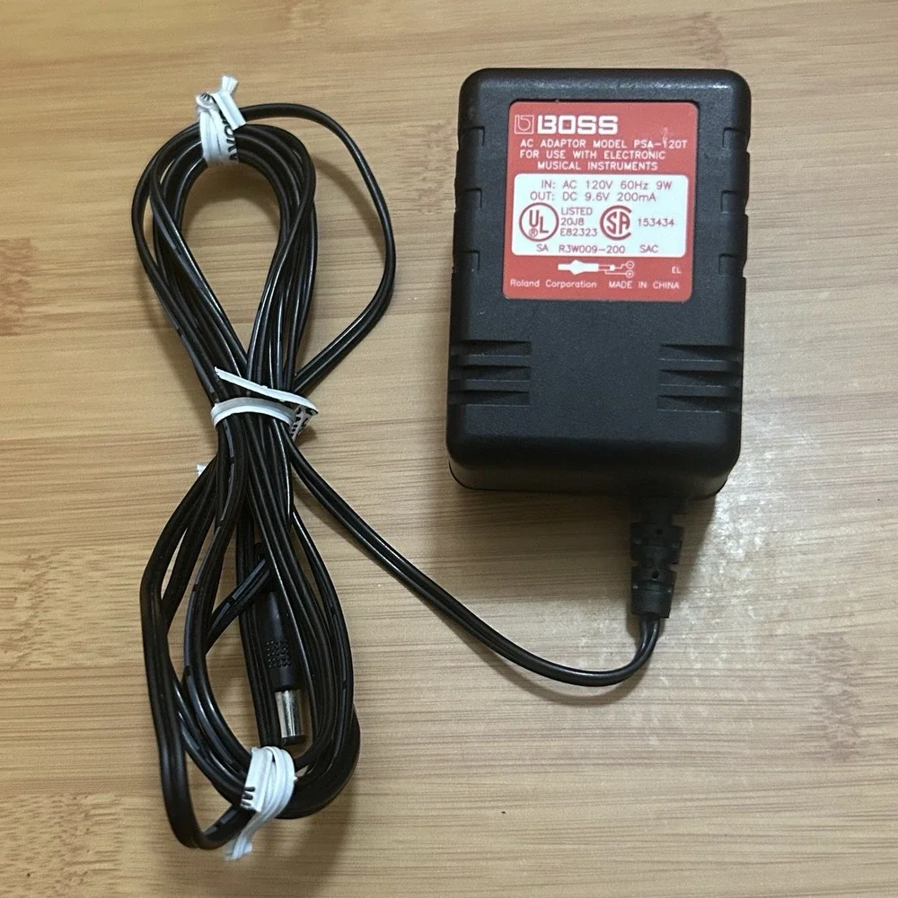 Boss Roland PSA-120T 9v 9.6v 200mA OEM Guitar Effect Pedal Power Supply Adapter